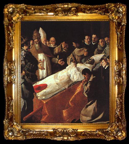 framed  Francisco de Zurbaran The Lying in State of St.Bonaventura, ta009-2